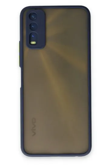 Newface Vivo Y11S Kılıf Montreal Silikon Kapak - Lacivert resmi