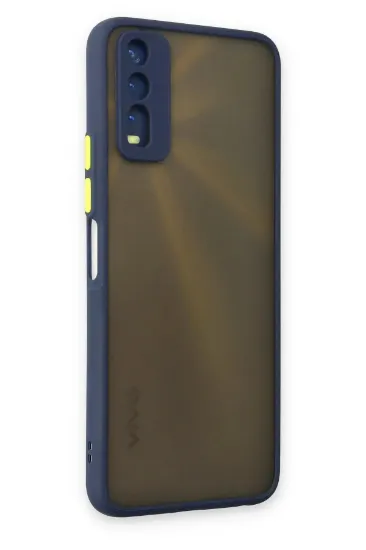 Newface Vivo Y11S Kılıf Montreal Silikon Kapak - Lacivert resmi