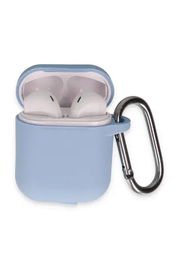 Newface Airpods 2 (2.nesil) Hang Kılıf - Mavi resmi