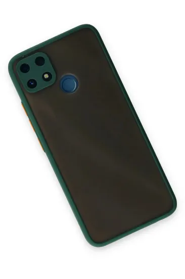 Newface Realme C25 Kılıf Montreal Silikon Kapak - Yeşil resmi