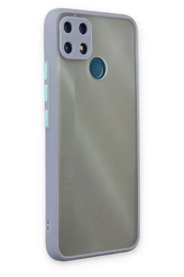 Newface Realme C25 Kılıf Montreal Silikon Kapak - Gri resmi