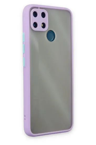 Newface Realme C25 Kılıf Montreal Silikon Kapak - Mor resmi