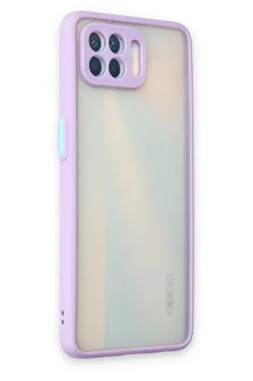 Newface Oppo Reno 4 Lite Kılıf Montreal Silikon Kapak - Mor resmi