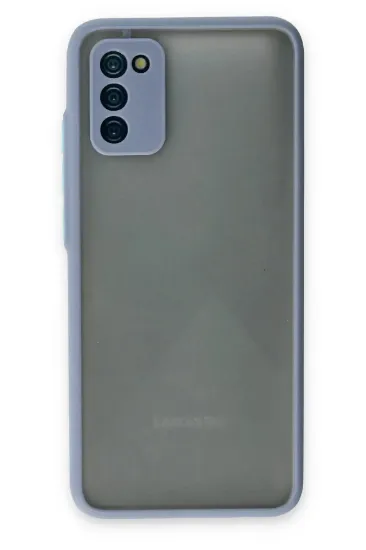 Newface Samsung Galaxy A02S Kılıf Montreal Silikon Kapak - Gri resmi