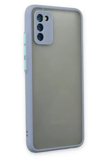 Newface Samsung Galaxy A02S Kılıf Montreal Silikon Kapak - Gri resmi