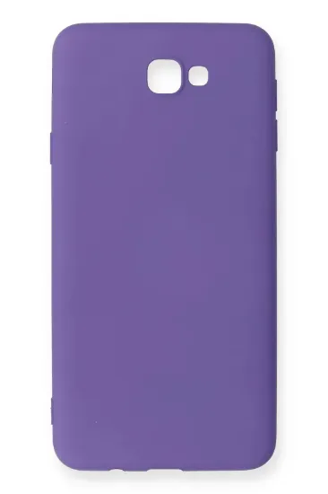 Newface Samsung Galaxy J7 Prime Kılıf Nano içi Kadife Silikon - Mor resmi