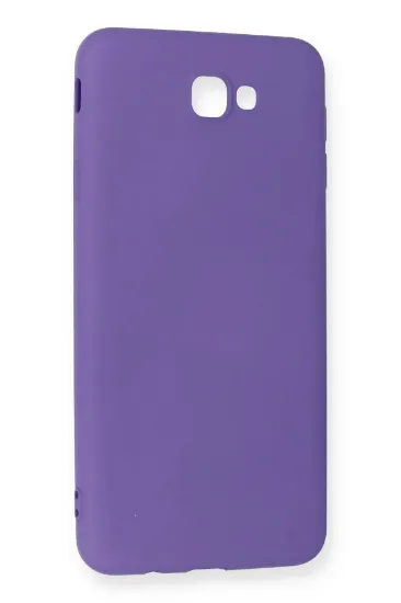 Newface Samsung Galaxy J7 Prime Kılıf Nano içi Kadife Silikon - Mor resmi