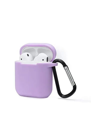 Newface Airpods 2 (2.nesil) Sert Silikon Kılıf - Lila resmi