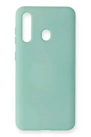 Newface Samsung Galaxy M40 Kılıf Nano içi Kadife Silikon - Turkuaz resmi
