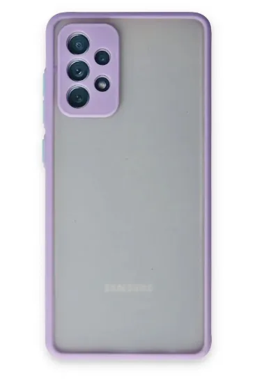 Newface Samsung Galaxy A72 Kılıf Montreal Silikon Kapak - Mor resmi