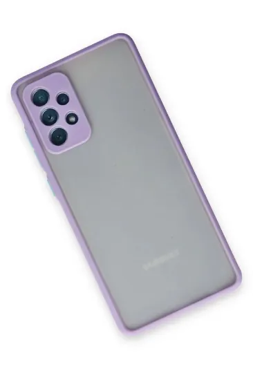 Newface Samsung Galaxy A72 Kılıf Montreal Silikon Kapak - Mor resmi