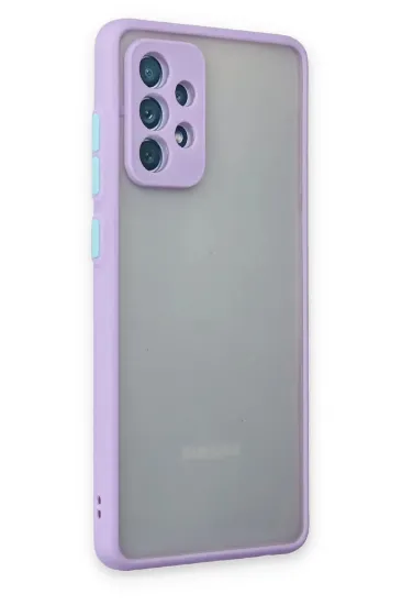 Newface Samsung Galaxy A72 Kılıf Montreal Silikon Kapak - Mor resmi
