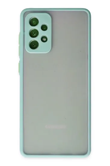 Newface Samsung Galaxy A72 Kılıf Montreal Silikon Kapak - Turkuaz resmi