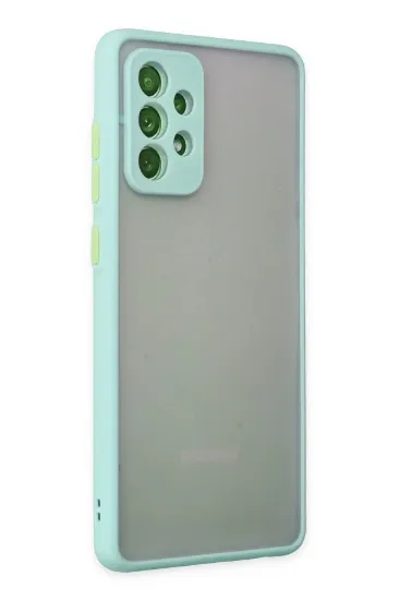 Newface Samsung Galaxy A72 Kılıf Montreal Silikon Kapak - Turkuaz resmi