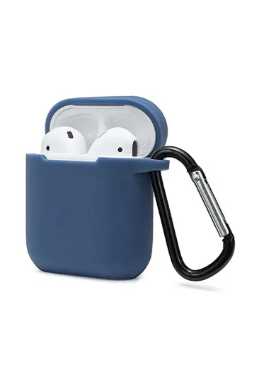 Newface Airpods 2 (2.nesil) Sert Silikon Kılıf - Lacivert resmi
