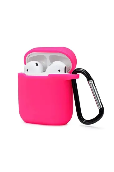 Newface Airpods 2 (2.nesil) Sert Silikon Kılıf - Pembe resmi