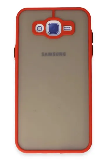 Newface Samsung Galaxy J7 Kılıf Montreal Silikon Kapak - Kırmızı resmi