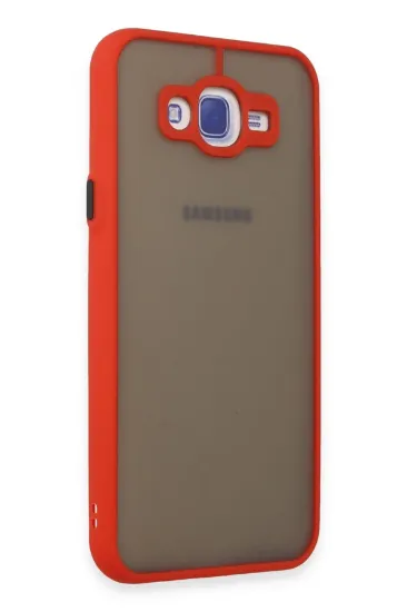 Newface Samsung Galaxy J7 Kılıf Montreal Silikon Kapak - Kırmızı resmi