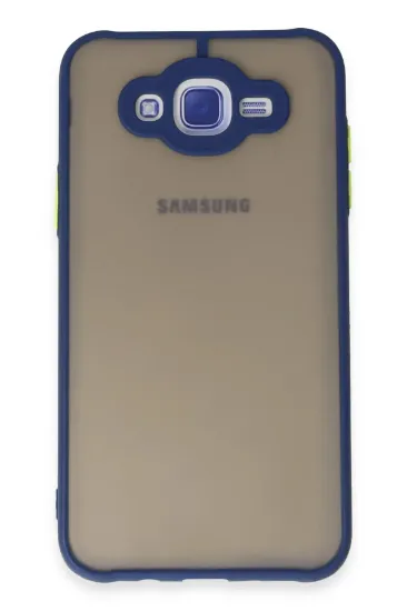 Newface Samsung Galaxy J7 Kılıf Montreal Silikon Kapak - Lacivert resmi