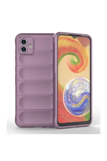 Newface Samsung Galaxy A04E Kılıf Optimum Silikon - Mor resmi