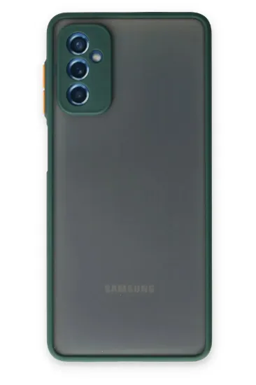 Newface Samsung Galaxy M52 5G Kılıf Montreal Silikon Kapak - Yeşil resmi