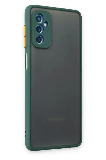 Newface Samsung Galaxy M52 5G Kılıf Montreal Silikon Kapak - Yeşil resmi