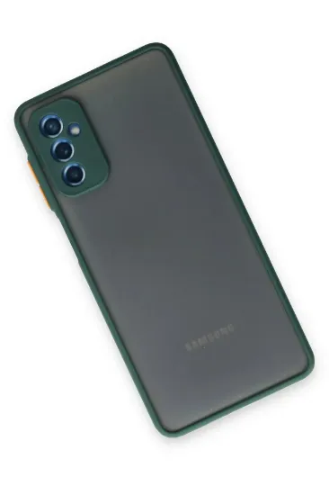 Newface Samsung Galaxy M52 5G Kılıf Montreal Silikon Kapak - Yeşil resmi