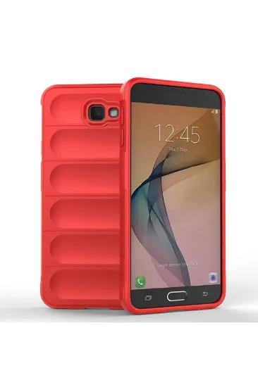 Newface Samsung Galaxy J7 Prime Kılıf Optimum Silikon - Kırmızı resmi