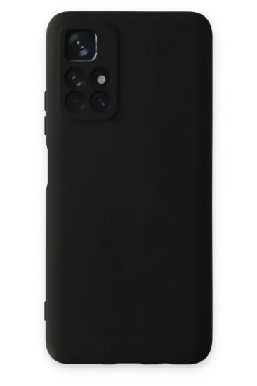 Newface Xiaomi Redmi Note 11T Kılıf Nano içi Kadife Silikon - Siyah resmi