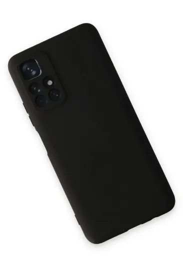 Newface Xiaomi Redmi Note 11T Kılıf Nano içi Kadife Silikon - Siyah resmi