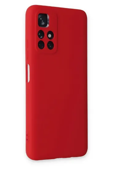 Newface Xiaomi Redmi Note 11T Kılıf Nano içi Kadife Silikon - Kırmızı resmi