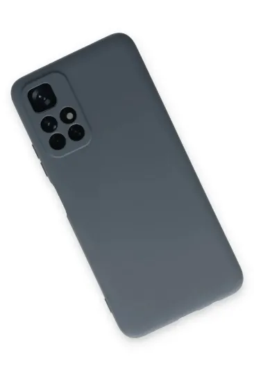 Newface Xiaomi Redmi Note 11T Kılıf Nano içi Kadife Silikon - Gri resmi