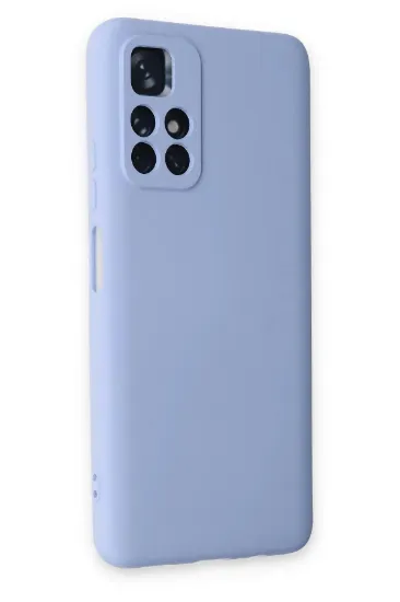 Newface Xiaomi Redmi Note 11T Kılıf Nano içi Kadife Silikon - Lila resmi