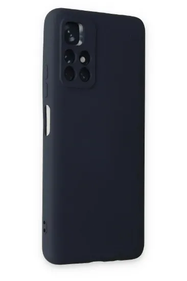 Newface Xiaomi Redmi Note 11T Kılıf Nano içi Kadife Silikon - Lacivert resmi
