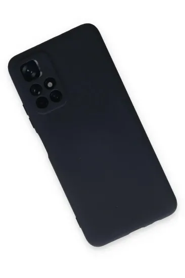 Newface Xiaomi Redmi Note 11T Kılıf Nano içi Kadife Silikon - Lacivert resmi
