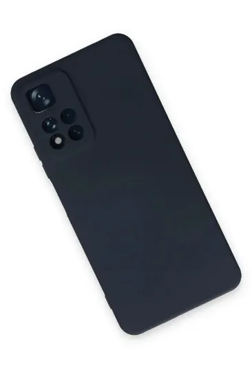 Newface Xiaomi Redmi Note 11 Pro Plus 5G Kılıf Nano içi Kadife Silikon - Lacivert resmi