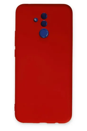 Newface Huawei Mate 20 Lite Kılıf Nano içi Kadife Silikon - Kırmızı resmi