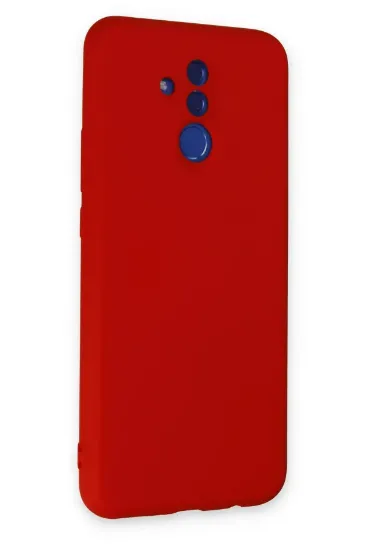 Newface Huawei Mate 20 Lite Kılıf Nano içi Kadife Silikon - Kırmızı resmi