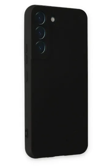 Newface Samsung Galaxy S22 Kılıf Nano içi Kadife Silikon - Siyah resmi