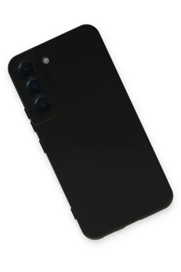 Newface Samsung Galaxy S22 Kılıf Nano içi Kadife Silikon - Siyah resmi