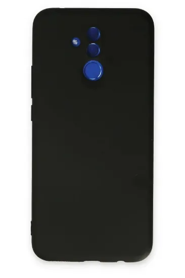 Newface Huawei Mate 20 Lite Kılıf Nano içi Kadife Silikon - Siyah resmi