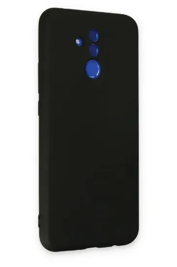 Newface Huawei Mate 20 Lite Kılıf Nano içi Kadife Silikon - Siyah resmi