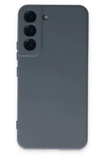 Newface Samsung Galaxy S22 Kılıf Nano içi Kadife Silikon - Gri resmi