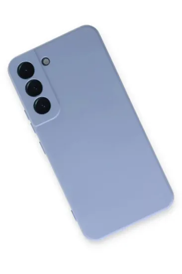 Newface Samsung Galaxy S22 Kılıf Nano içi Kadife Silikon - Lila resmi