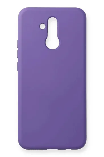 Newface Huawei Mate 20 Lite Kılıf Nano içi Kadife Silikon - Koyu Mor resmi