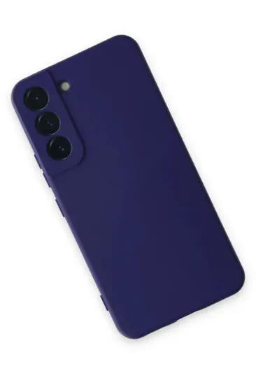Newface Samsung Galaxy S22 Kılıf Nano içi Kadife Silikon - Mor resmi