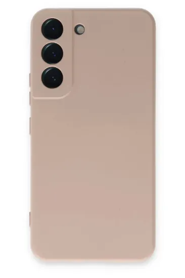 Newface Samsung Galaxy S22 Kılıf Nano içi Kadife Silikon - Pudra resmi