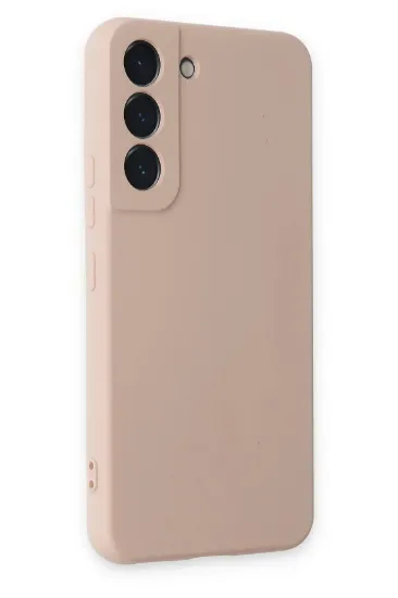 Newface Samsung Galaxy S22 Kılıf Nano içi Kadife Silikon - Pudra resmi