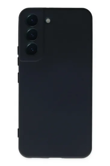 Newface Samsung Galaxy S22 Kılıf Nano içi Kadife Silikon - Lacivert resmi