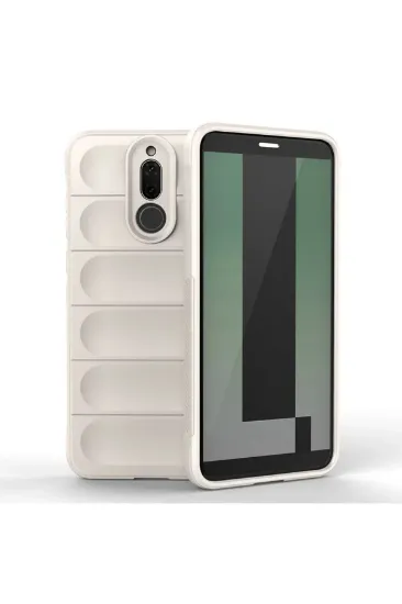 Newface Huawei Mate 10 Lite Kılıf Optimum Silikon - Krem resmi